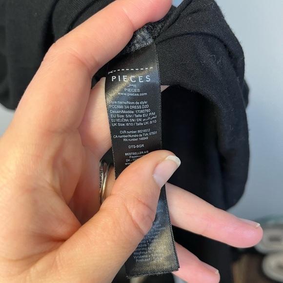 Pieces S/M Viscose Blend Play Dress - Picture 3 of 6